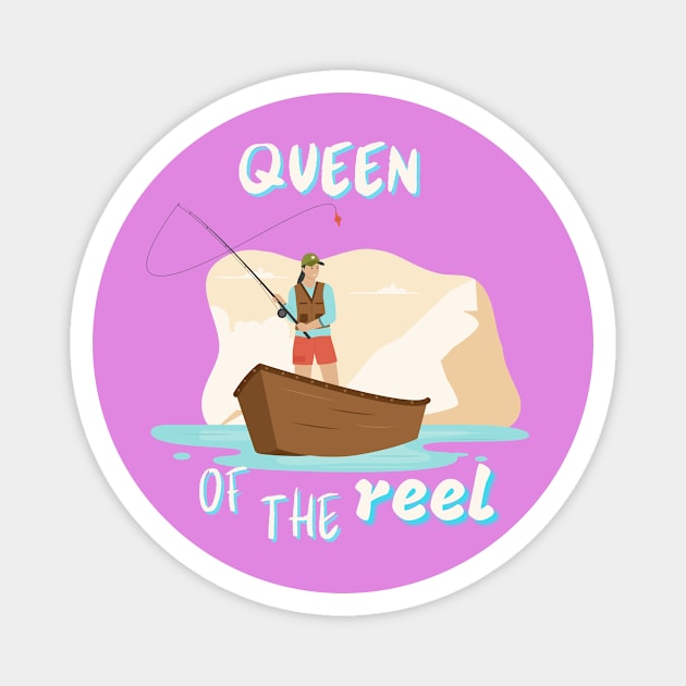 Queen of the Reel Magnet by Createdreams